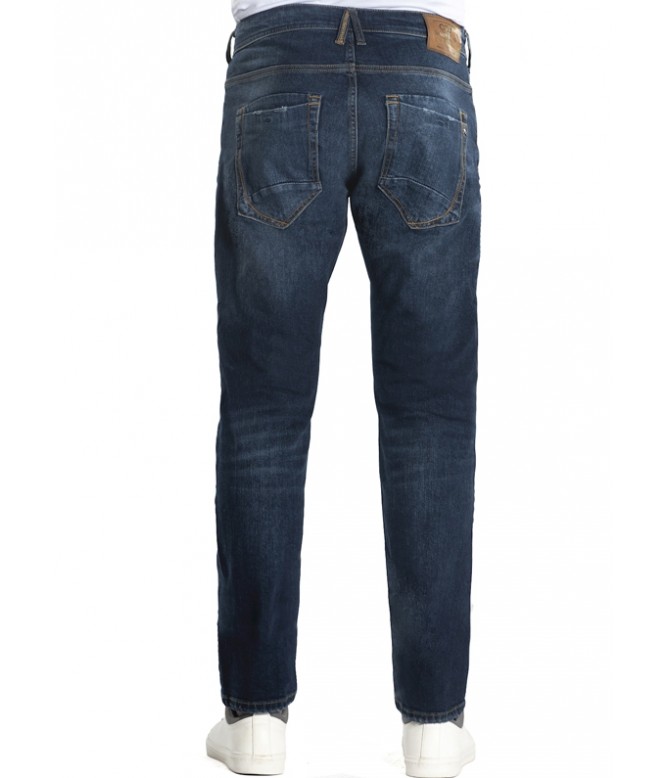 Alex Dark Blue Vintage Straight Jeans