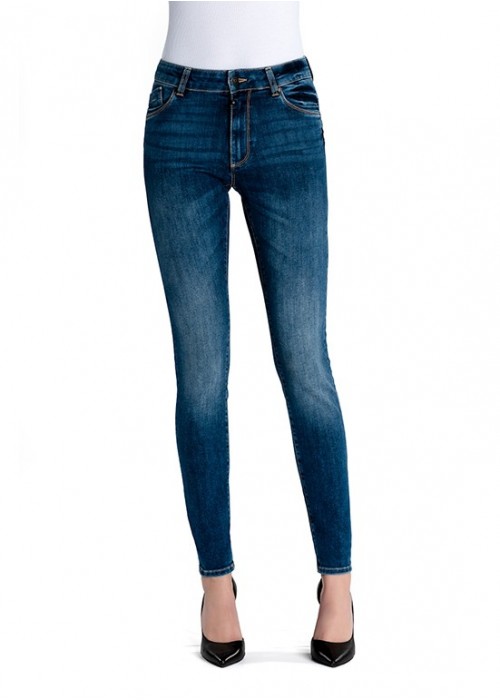 Emily Medium Blue High Waist Jeans