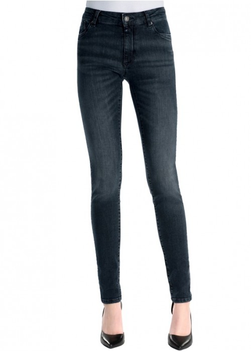 Emily Smoke Blue High Waist Jeans