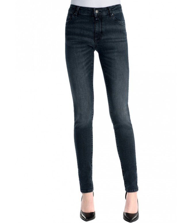 Emily Smoke Blue High Waist Jeans