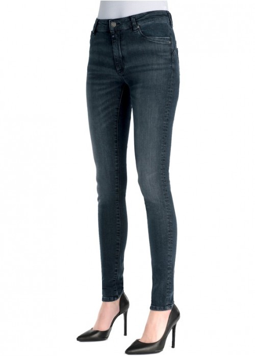 Emily Smoke Blue High Waist Jeans