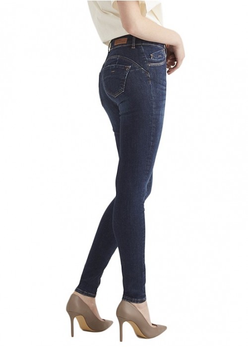 Emily Dark Blue High Waist Jeans