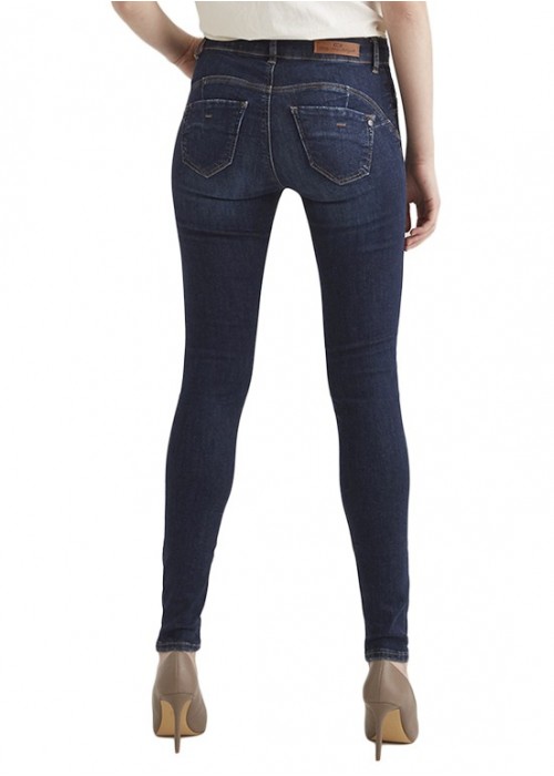 Emily Dark Blue High Waist Jeans