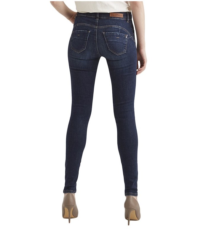 Emily Dark Blue High Waist Jeans