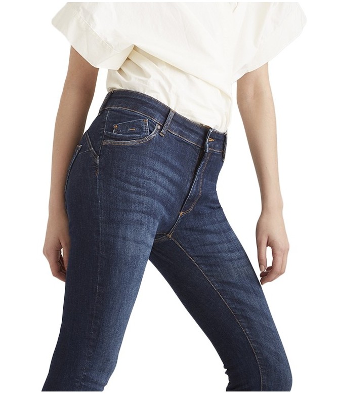 Emily Dark Blue High Waist Jeans