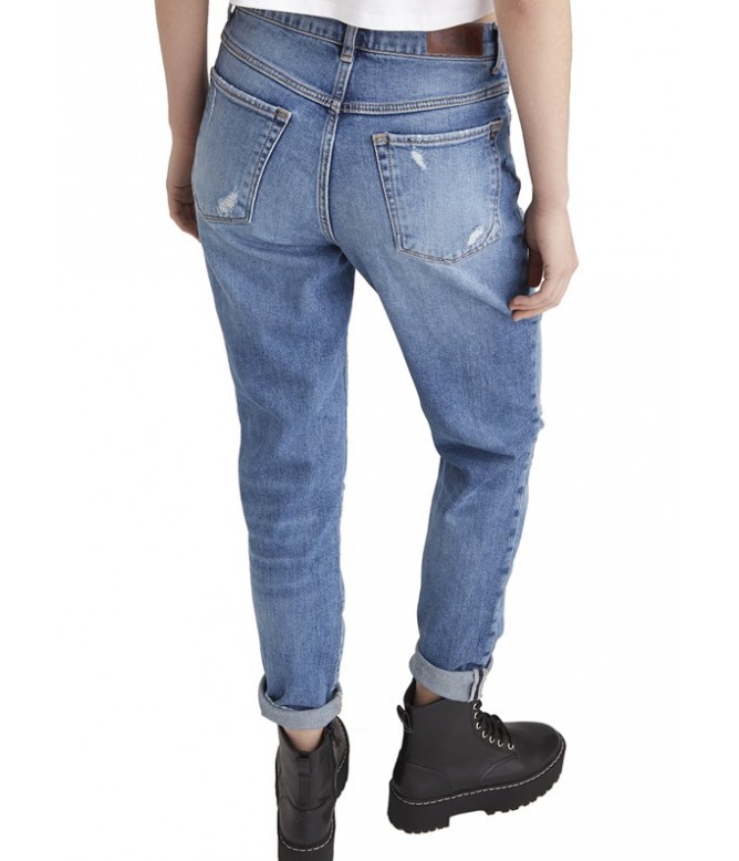 Lynn Blue Destroyed High Waist Jeans