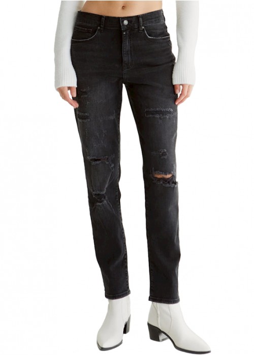 Lynn Black Vintage Destroyed COJ Jeans